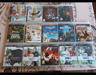 14 Juegos PS3 Variados Voz,Buzz,MetalGearsSolid...