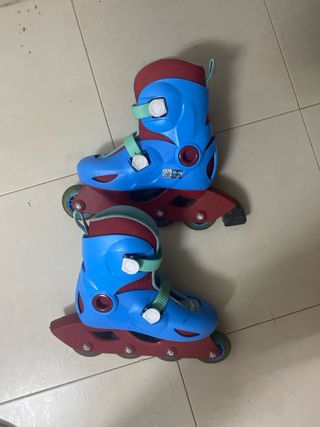 Patines Oxelo 28-30, azul y rojo
