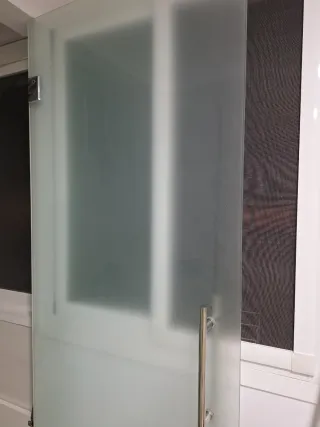 Puerta cristal opaco