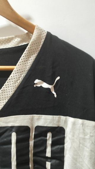 Camiseta Puma negra y blanca - Talla S