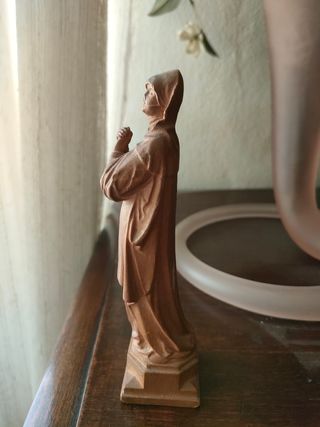 Madonnina in legno intagliato - 15 cm vintage