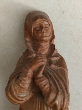 Madonnina in legno intagliato - 15 cm vintage