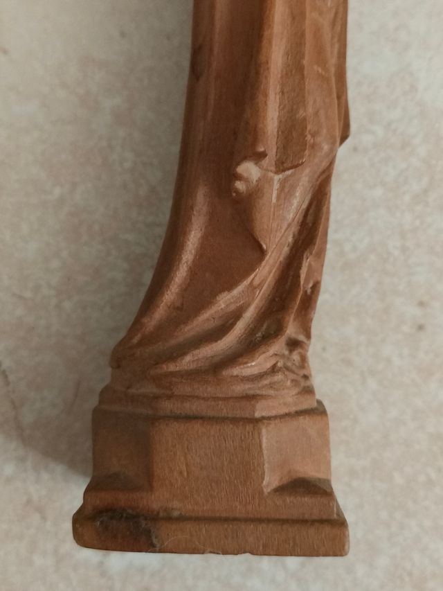 Madonnina in  legno intagliato - 15 cm  vintage
