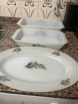 Vajilla Arcopal Margaritas Blancas