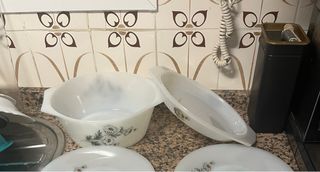 Vajilla Arcopal Margaritas Blancas