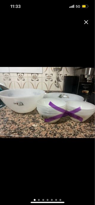 Vajilla Arcopal Margaritas Blancas