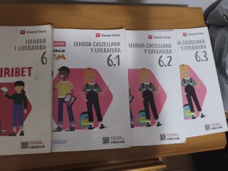 Varios libros escolares