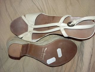 Sandalias Vera Piel Blancas 37