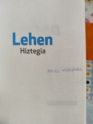 Diccionario de euskera. Lehen Hiztegia
