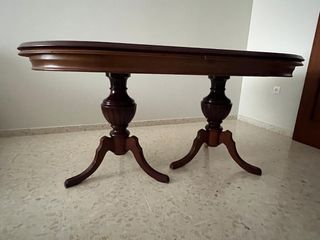 Mesa oval extensible madera