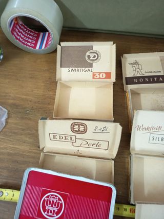 Lote 6 cajas tabaco antiguas Alemania Holanda