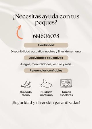 Cuidadora de niños - Flexible