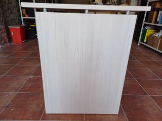 Mesa escritorio aglomerado blanca beige