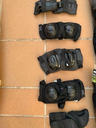 Patines, patinete , patín y protecciones