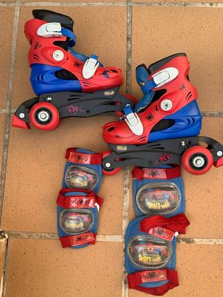 Patines, patinete , patín y protecciones