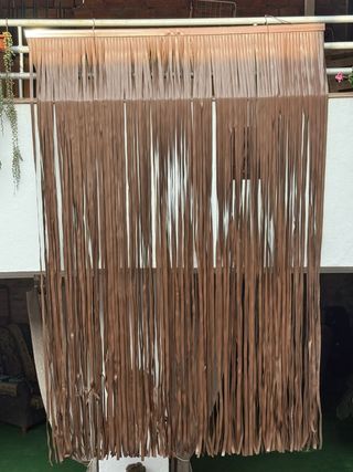 Tende a strisce di PVC, fatte a mano