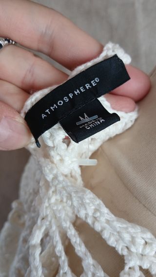 Top corto crochet blanco