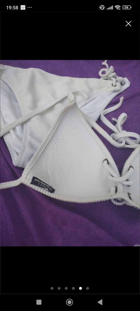 Bikinis (2) talla S - Multicolor y blanco