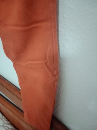 Pantalones pitillo Denim Co. - Naranja y Verde azu