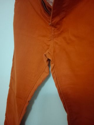 Pantalones pitillo Denim Co. - Naranja y Verde azu