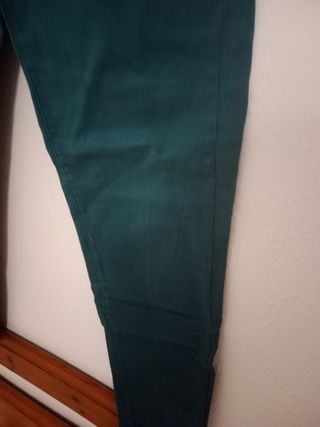Pantalones pitillo Denim Co. - Naranja y Verde azu
