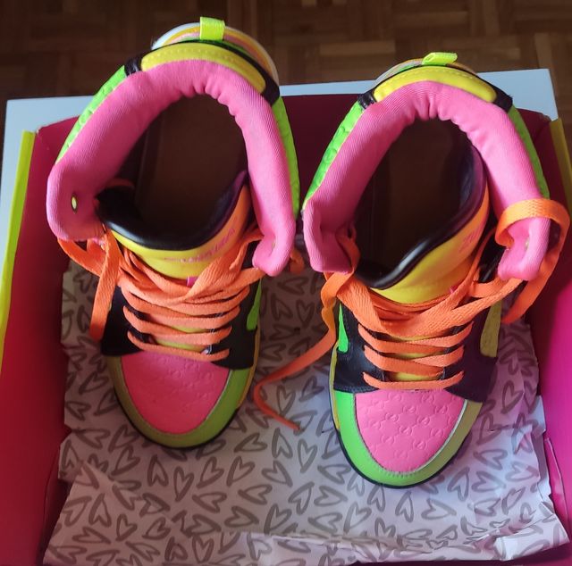 Zumba Sneakers - Deportivas verdes y rosas