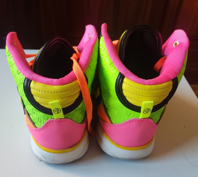 Zumba Sneakers - Deportivas verdes y rosas