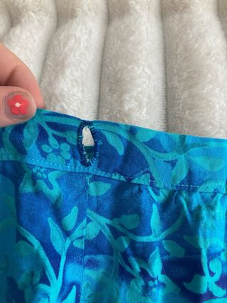 Falda larga turquesa