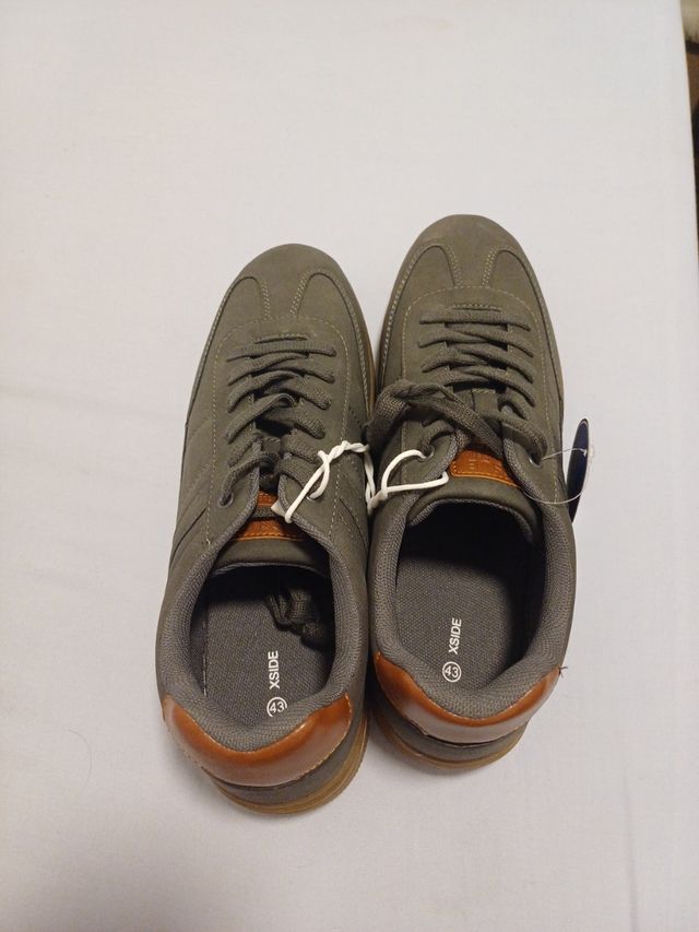 Zapatillas Xside Gris y Marrón