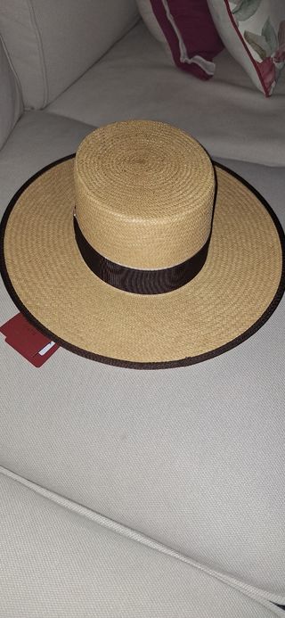 Sombrero Panamá beige y marrón