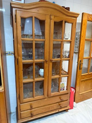 Vitrina madera maciza - Mueble cocina