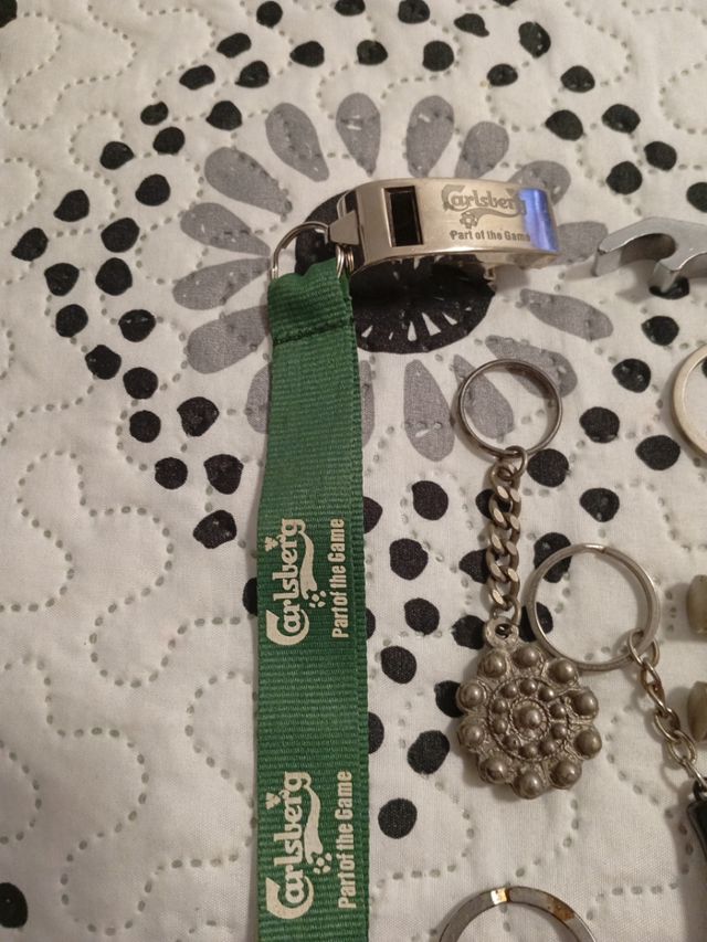 Llaveros varios - 9 uds