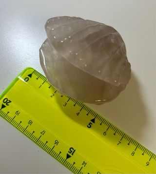 Joyero caparazón cuarzo rosa