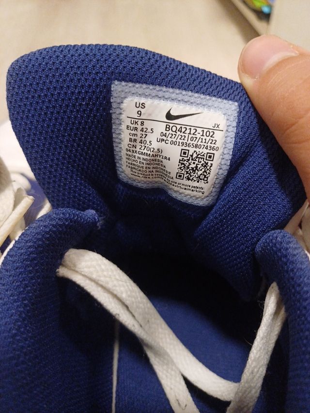 Zapatillas Nike Air Flight Legacy Blancas y Azules