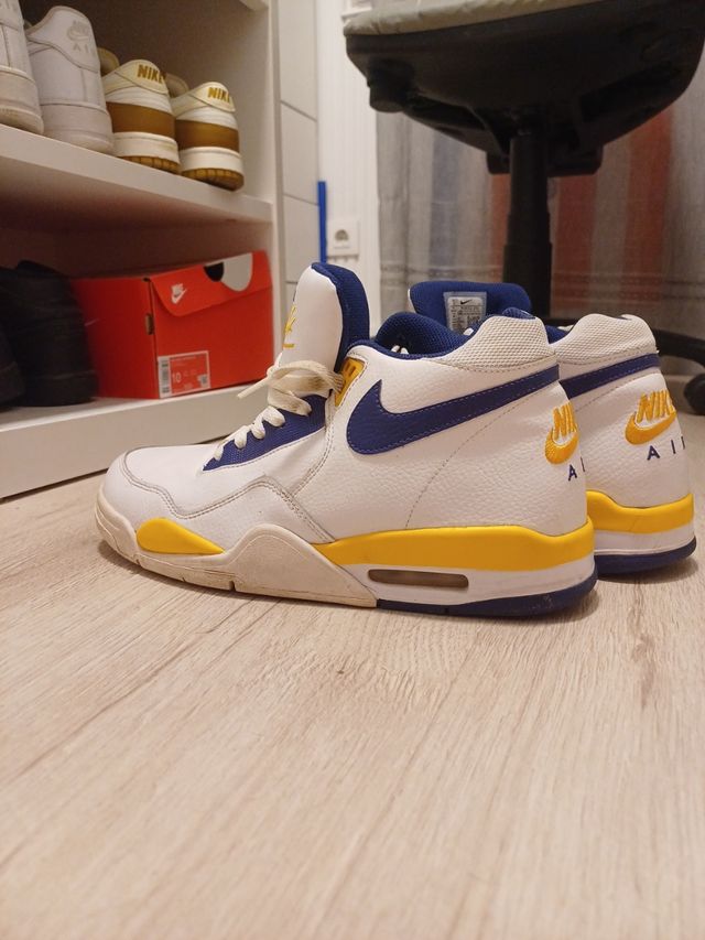 Zapatillas Nike Air Flight Legacy Blancas y Azules