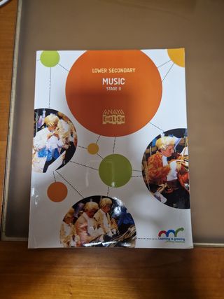 Libro Música Anaya ESO Stage II,lower secundary 