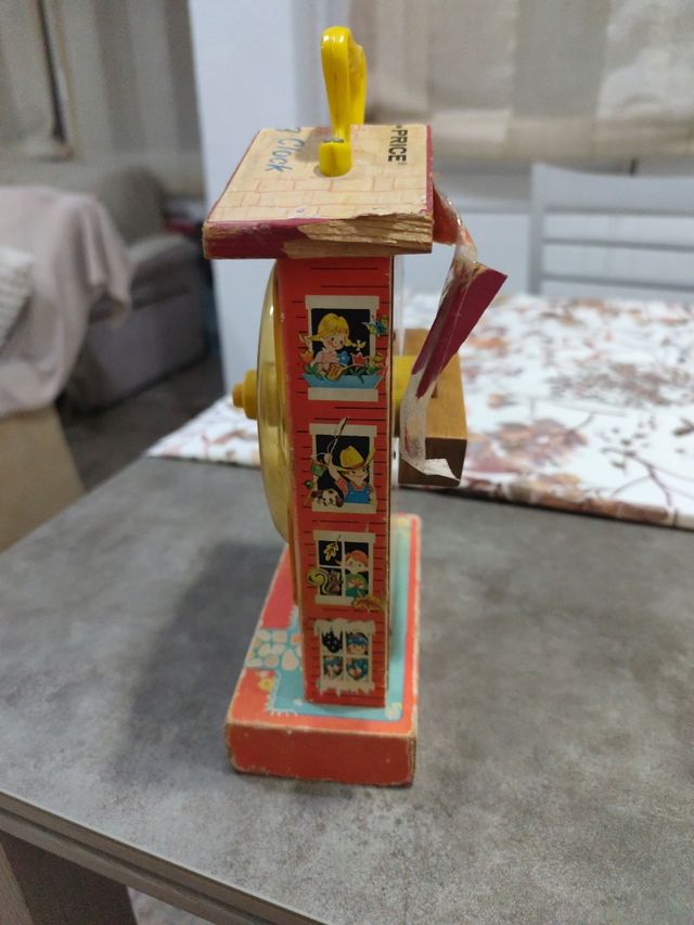 Reloj Enseñanza Fisher-Price antiguo