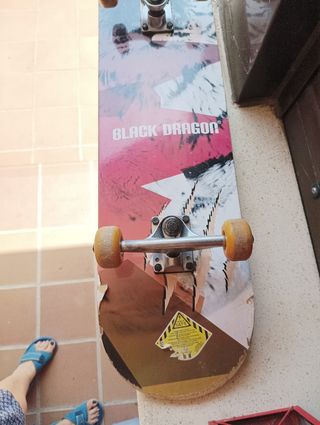 Skateboard Black Dragon