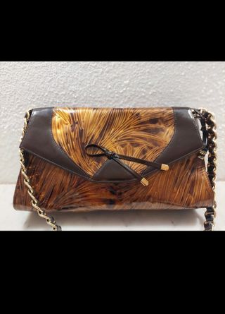 Bolso Sandro Vicari marrón dorado