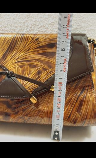 Bolso Sandro Vicari marrón dorado