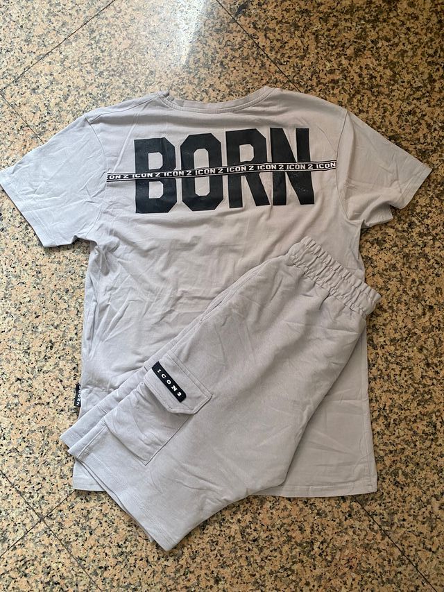 Conjunto ICON gris - chándal