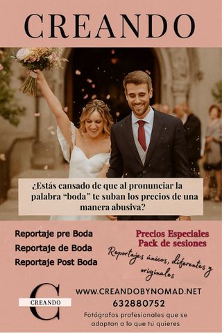 Reportaje fotografico bodas, preboda y postboda