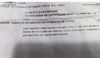 Saxo alto Yamaha YAS-32 dorado