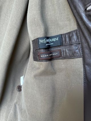 Chaqueta Yves Saint Laurent marrón