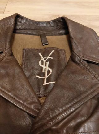 Chaqueta Yves Saint Laurent marrón