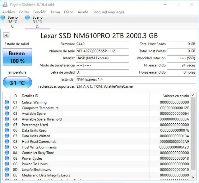 Lexar NM610PRO 2TB SSD, SSD Interno 000565