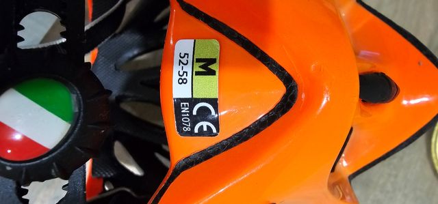 Casco bici KASK negro-naranja