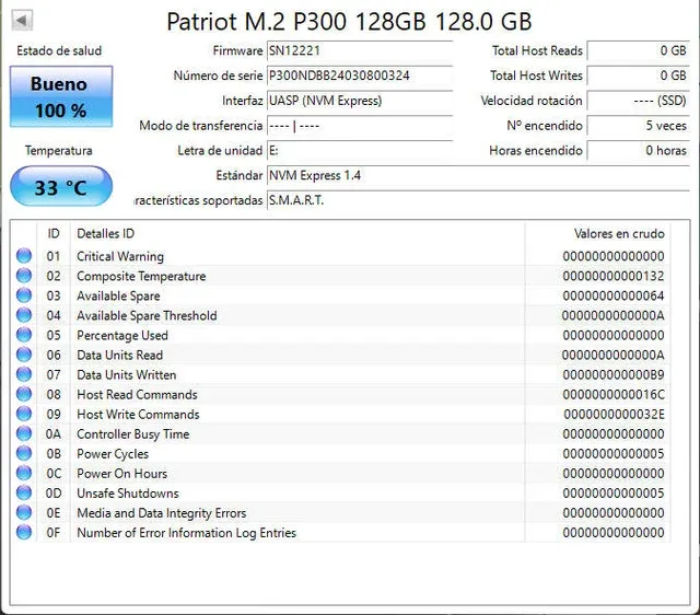 Patriot M.2 P300 128GB(800324)