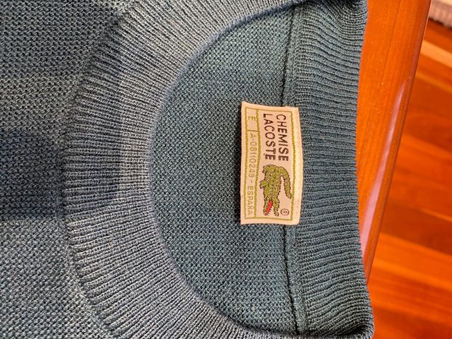 Jersey Lacoste verde de punto