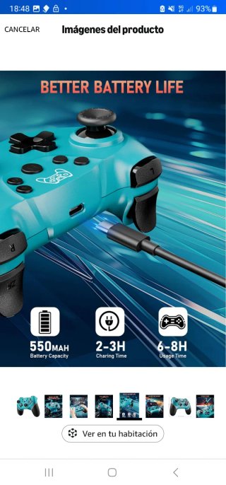 Mando inalámbrico Nintendo/PC/Xbox